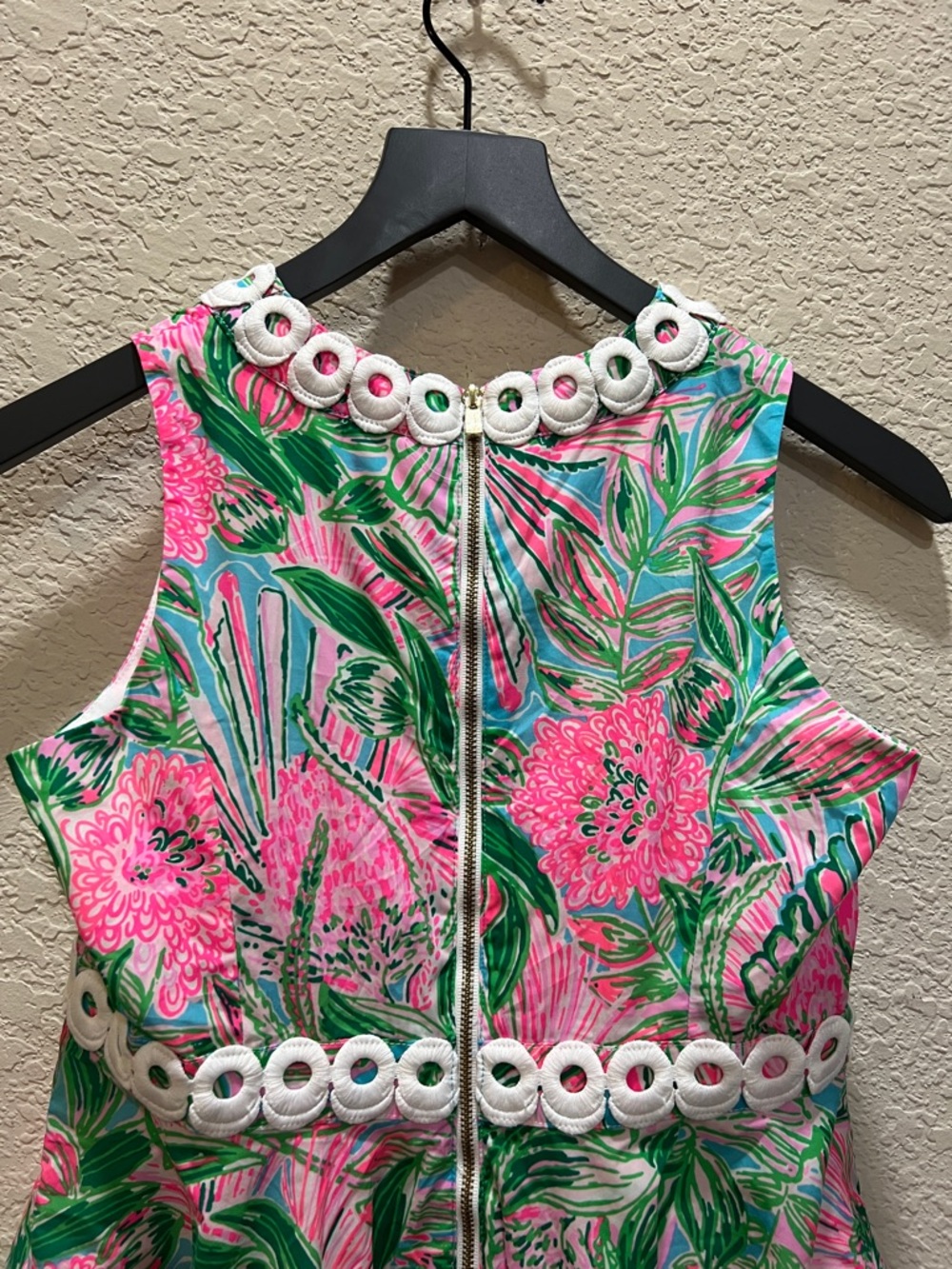 Lilly Pulitzer girls Idala dress Blue Horizon Coming In Hot size 14 - Picture 4 of 6